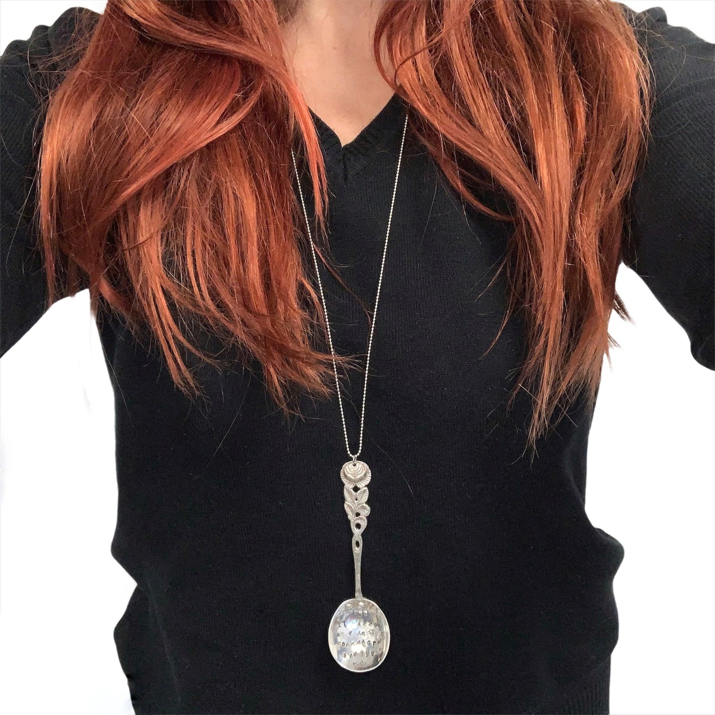 Collana Cucchiaio con Dedica argento posata