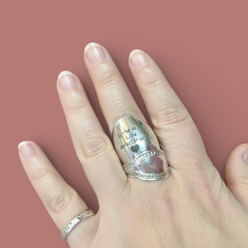 Anello Argento “Dammi un Bacino”