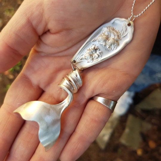 Collana Cucchiaio Pesce Sirena argento posata