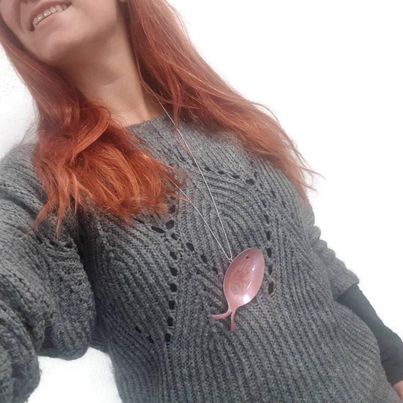 Collana Cucchiaio Pesce Rosso gioielli posate