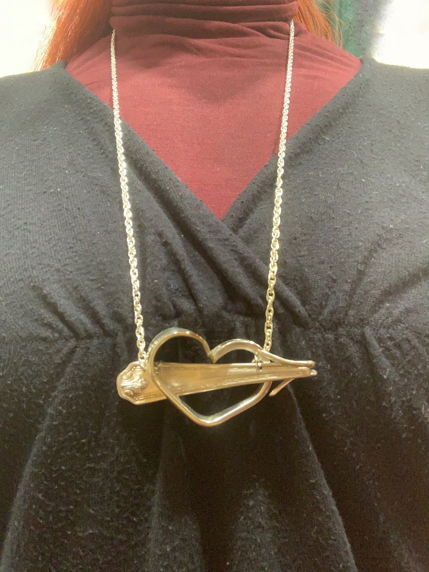 Collana Cuore Cupido posate silverplate