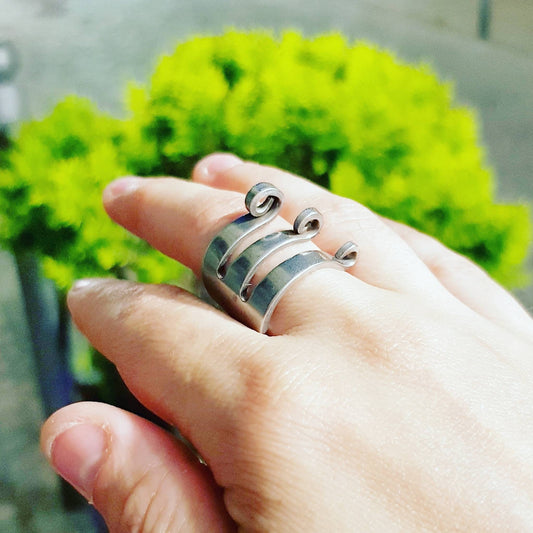 Anello Forchetta Ricci gioielli posate