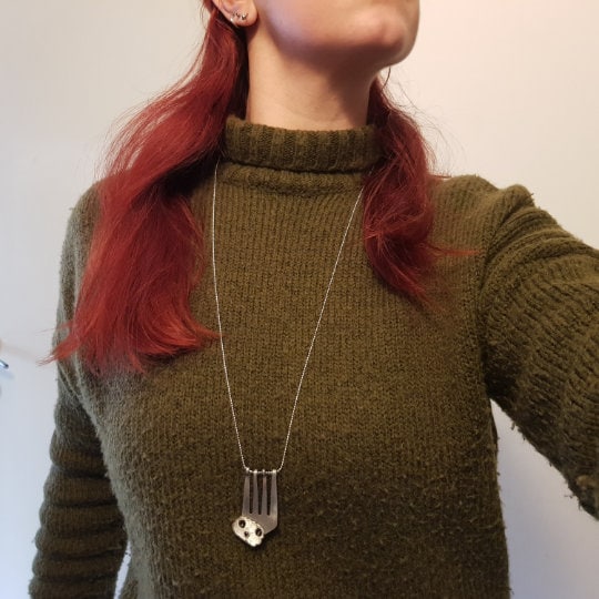 Collana Forchetta Bradipo gioielli posate