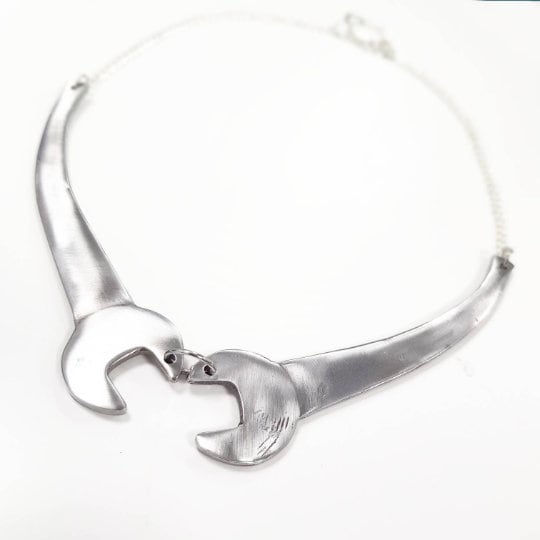 Collana Chiave Inglese gioielli posate forchetta