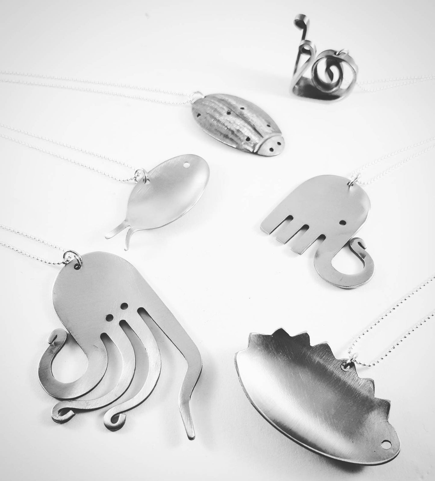 Collana Cucchiaio Pesce gioielli posate
