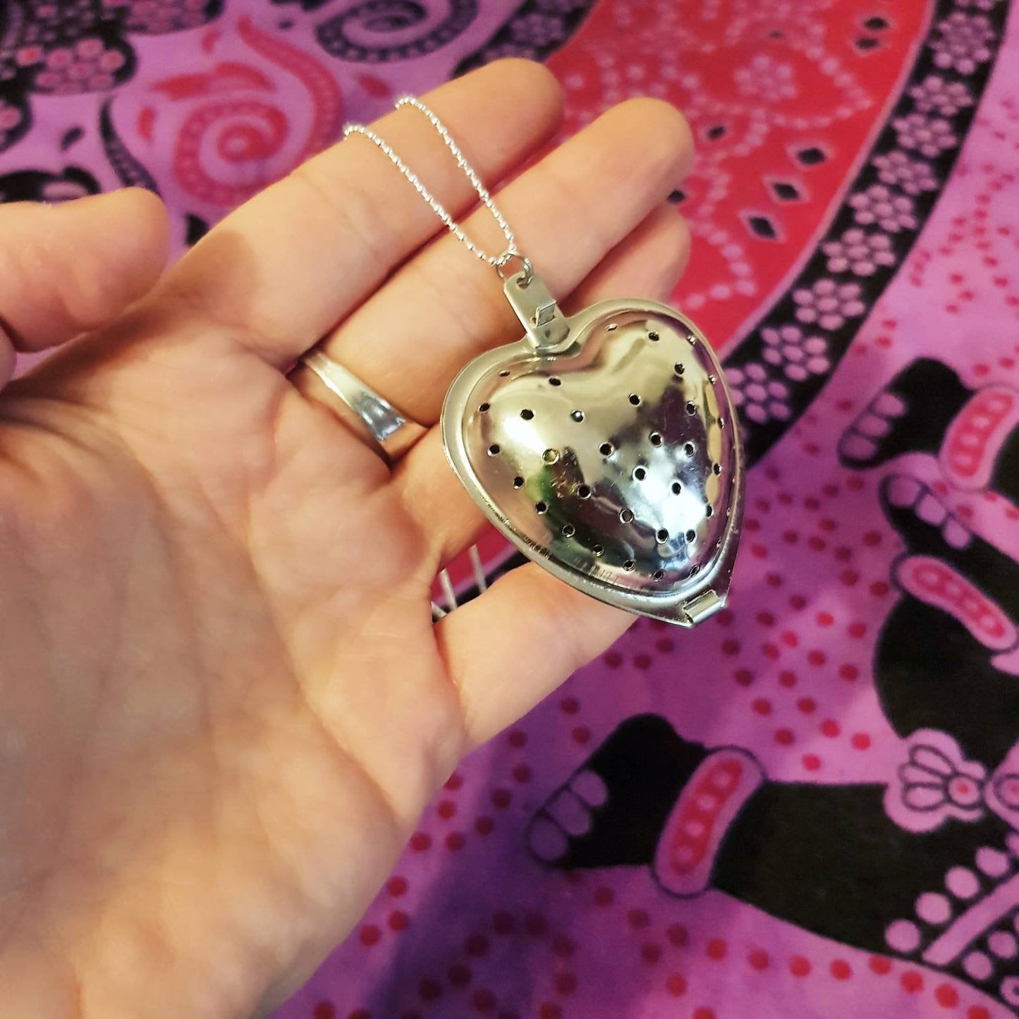 Collana Cuore profumatore gioielli posate