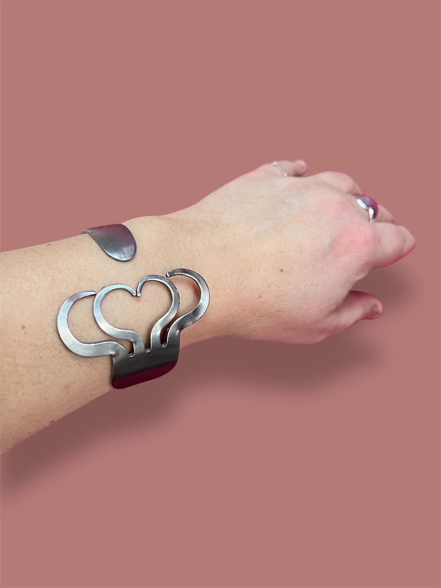 Bracciale Forchetta Cuore Acciao