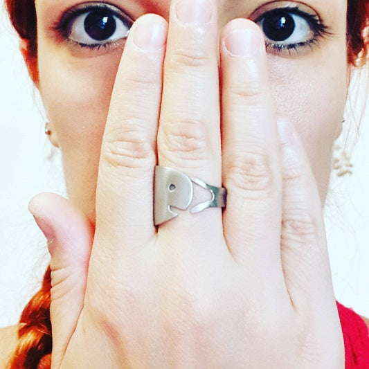 Anello Cucchiaio Pesce gioielli con posate