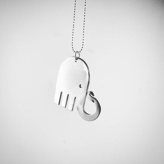 Collana Forchetta Elefante gioielli posate