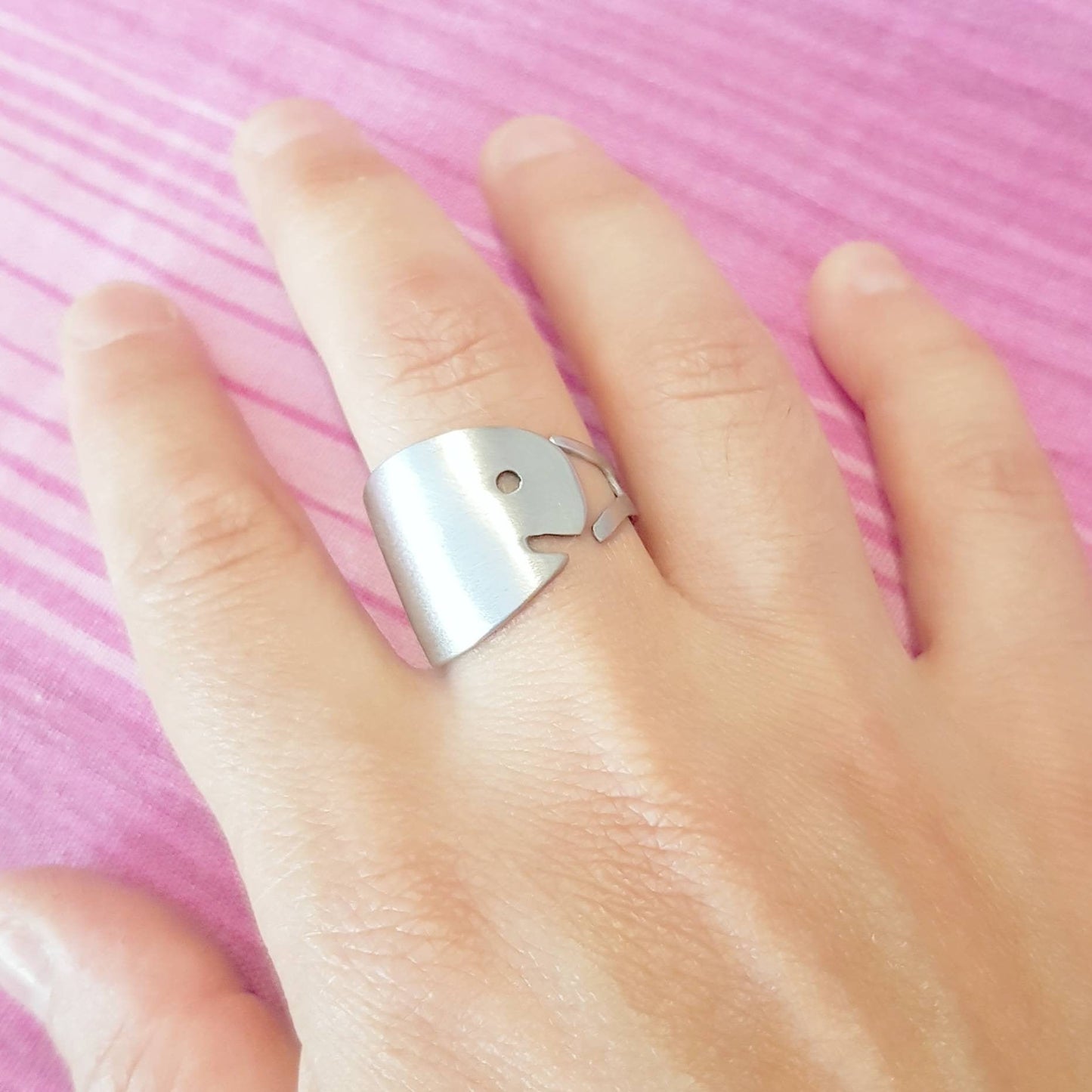 Anello Cucchiaio Pesce gioielli con posate