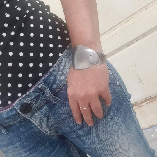 Bracciale Pesce apertura a molla cucchiaio gioielli posate