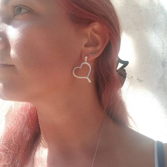 Orecchini Forchetta Cuore Sheffield Inglese gioielli con posate