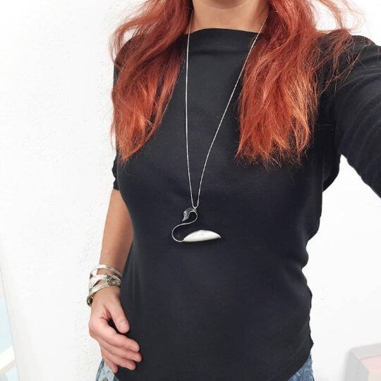 Collana Cucchiaio Cigno posata