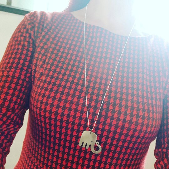 Collana Forchetta Elefante gioielli posate