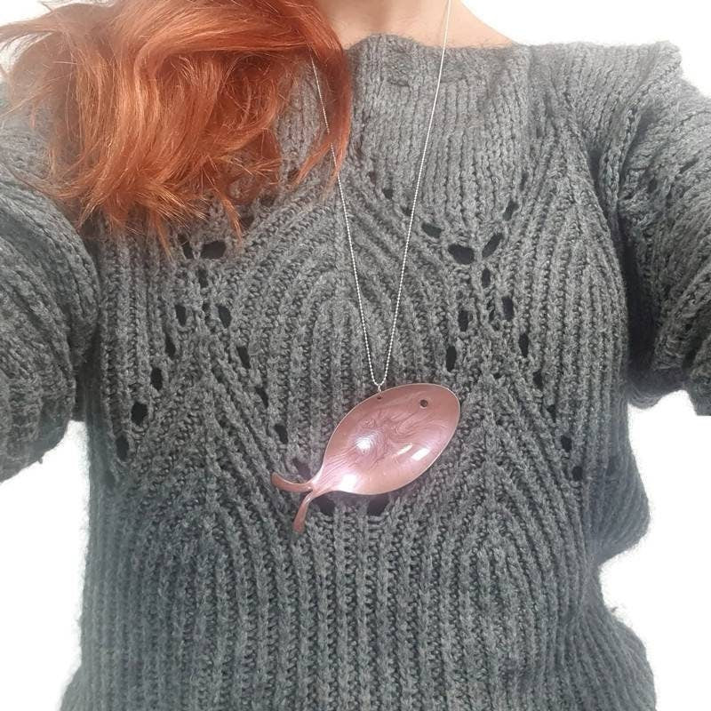 Collana Cucchiaio Pesce Rosso gioielli posate