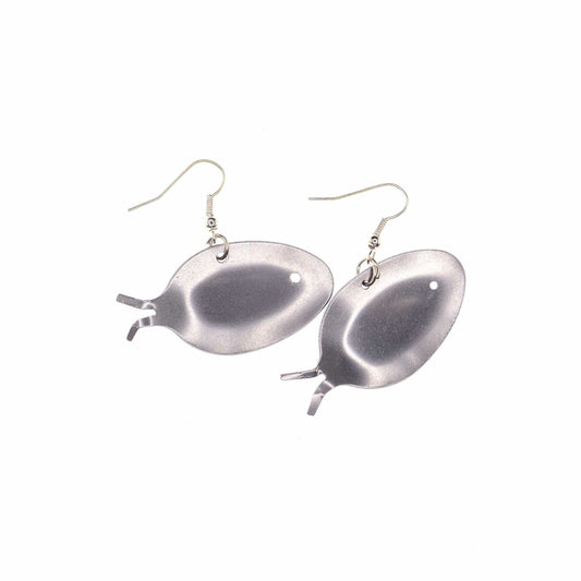 Orecchini Cucchiaio Pesce gioielli con posate