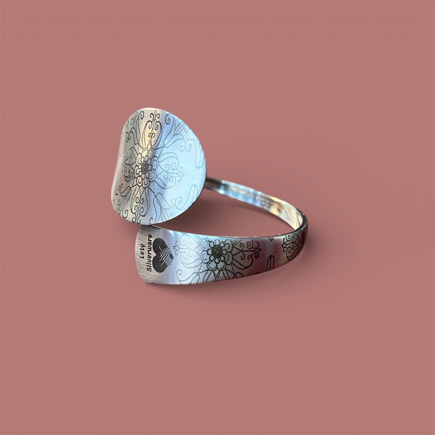 Bracciale Floreale Acciaio