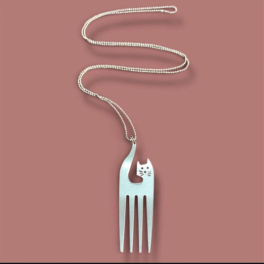 Collana Gatto Acciaio