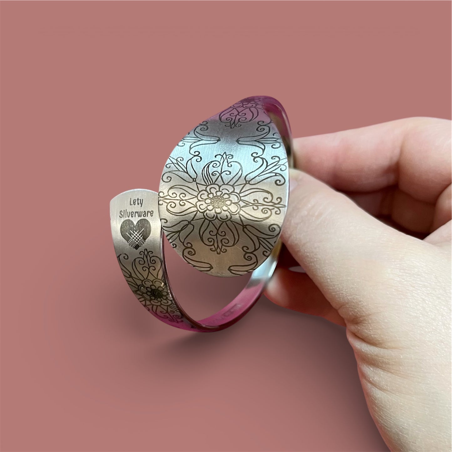 Bracciale Floreale Acciaio