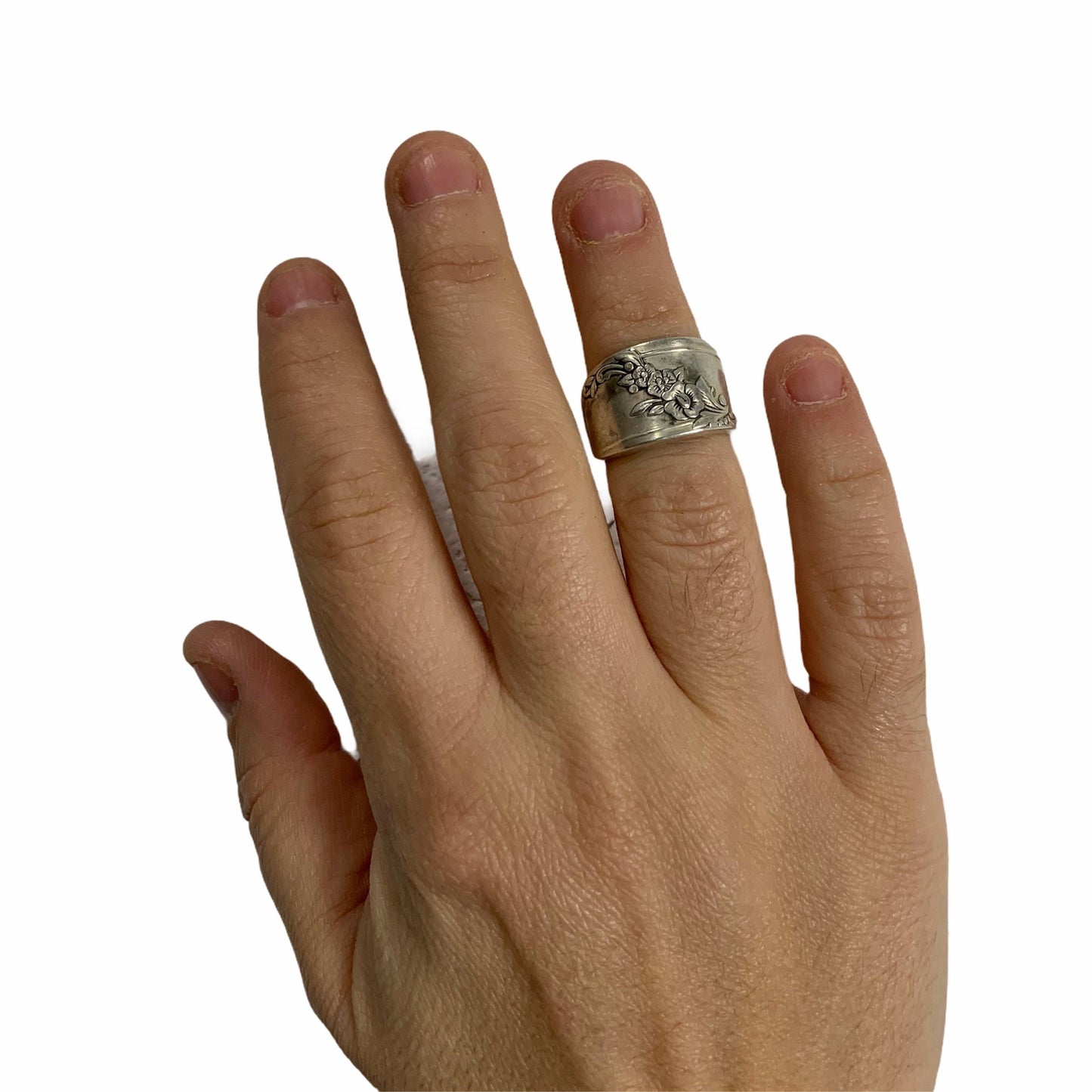 Anello mignolo forchetta Sheffield Inglese manico gioielli posata