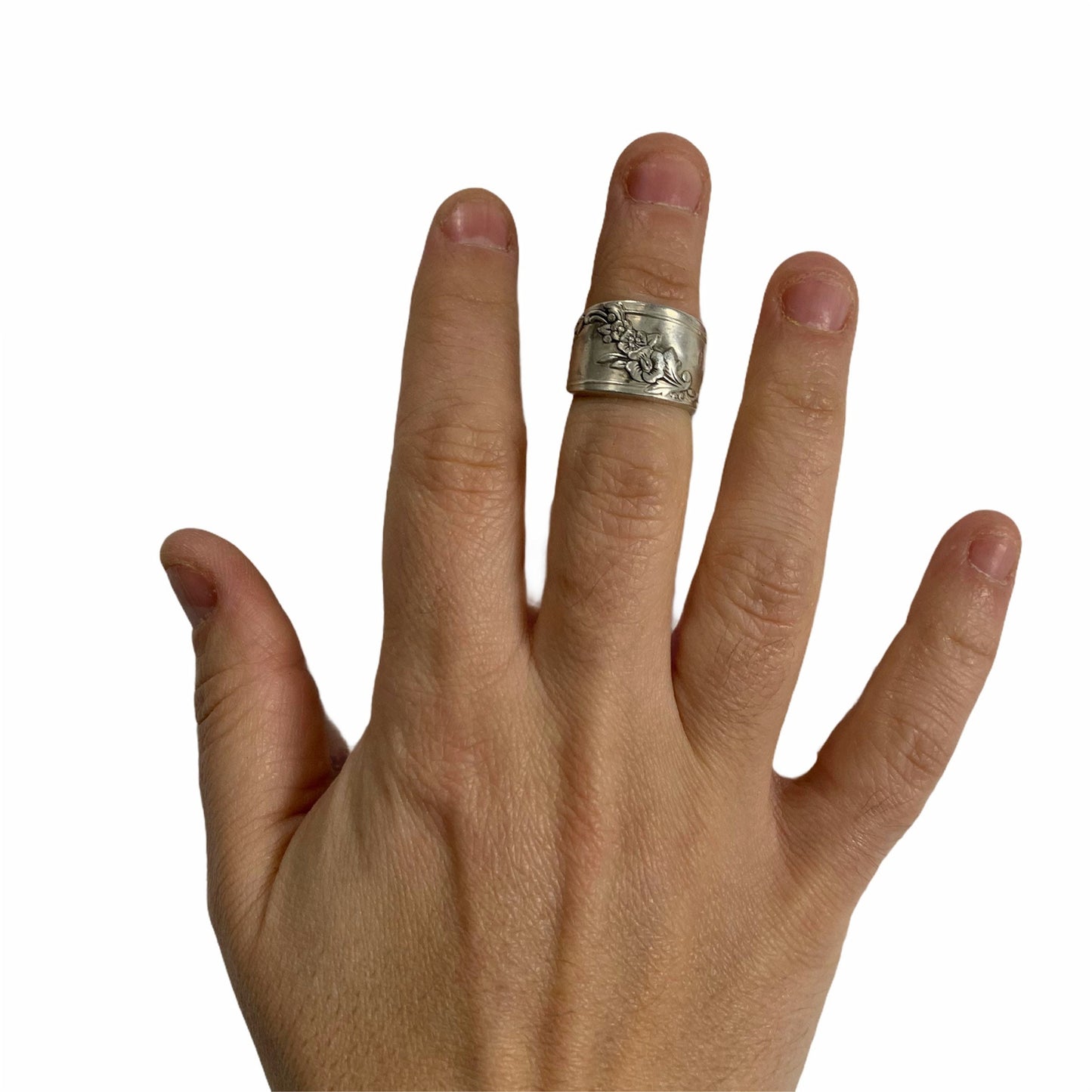 Anello mignolo forchetta Sheffield Inglese manico gioielli posata