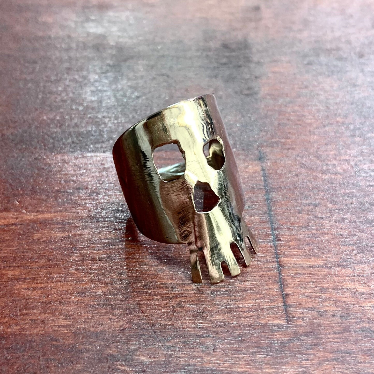 Anello Teschio Cucchiaio Argento 800