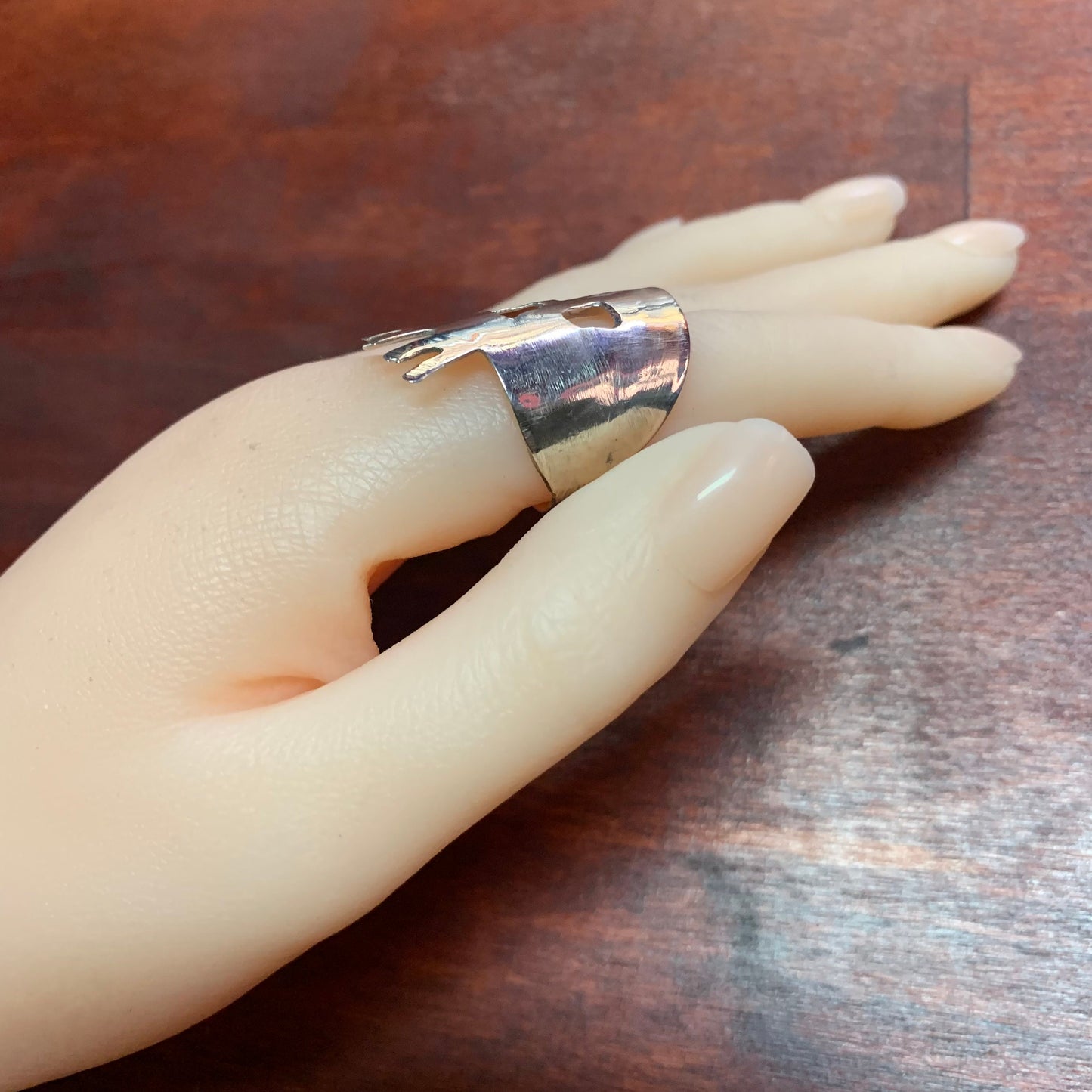 Anello Teschio Cucchiaio Argento 800