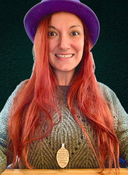 Collana su cucchiaio con scritta Sheffield Inglese