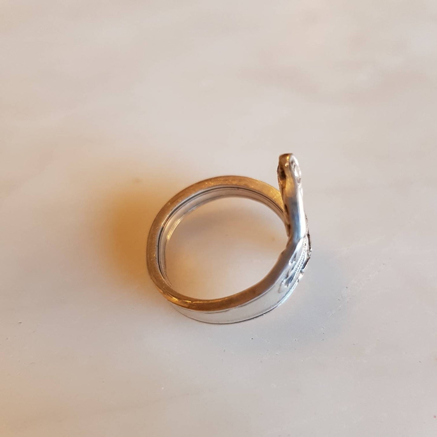 Anello Cucchiaio Argento manico gioielli posate