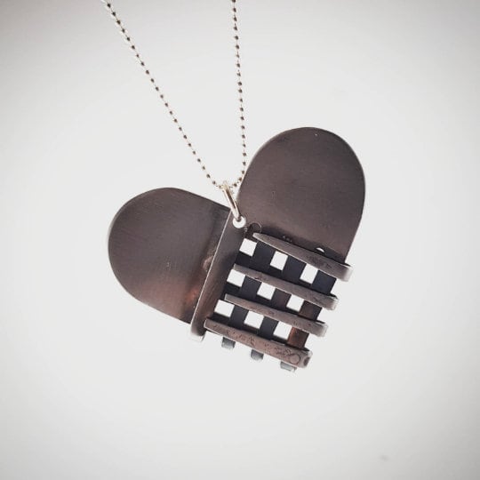 Collana Forchetta Cuore gioielli posate forchetta