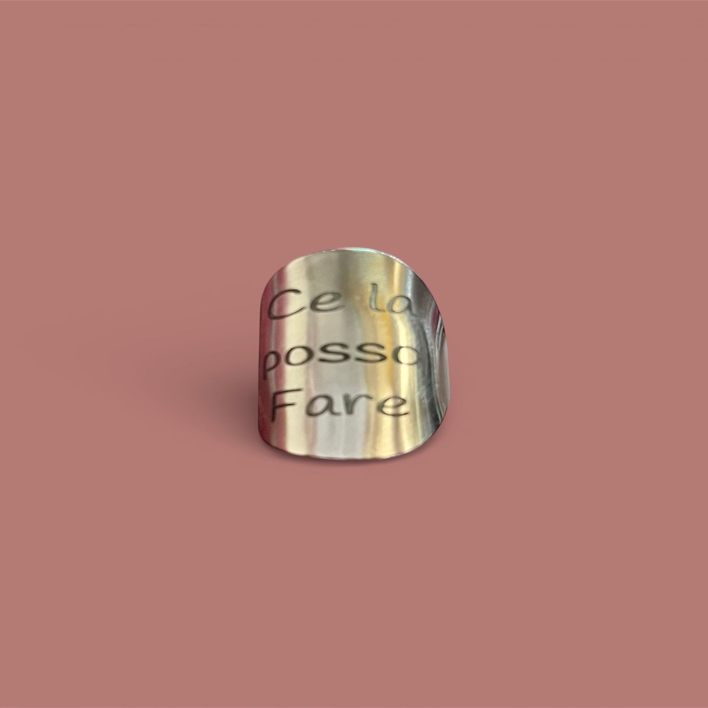 Anello Acciaio “Ce la posso fare”