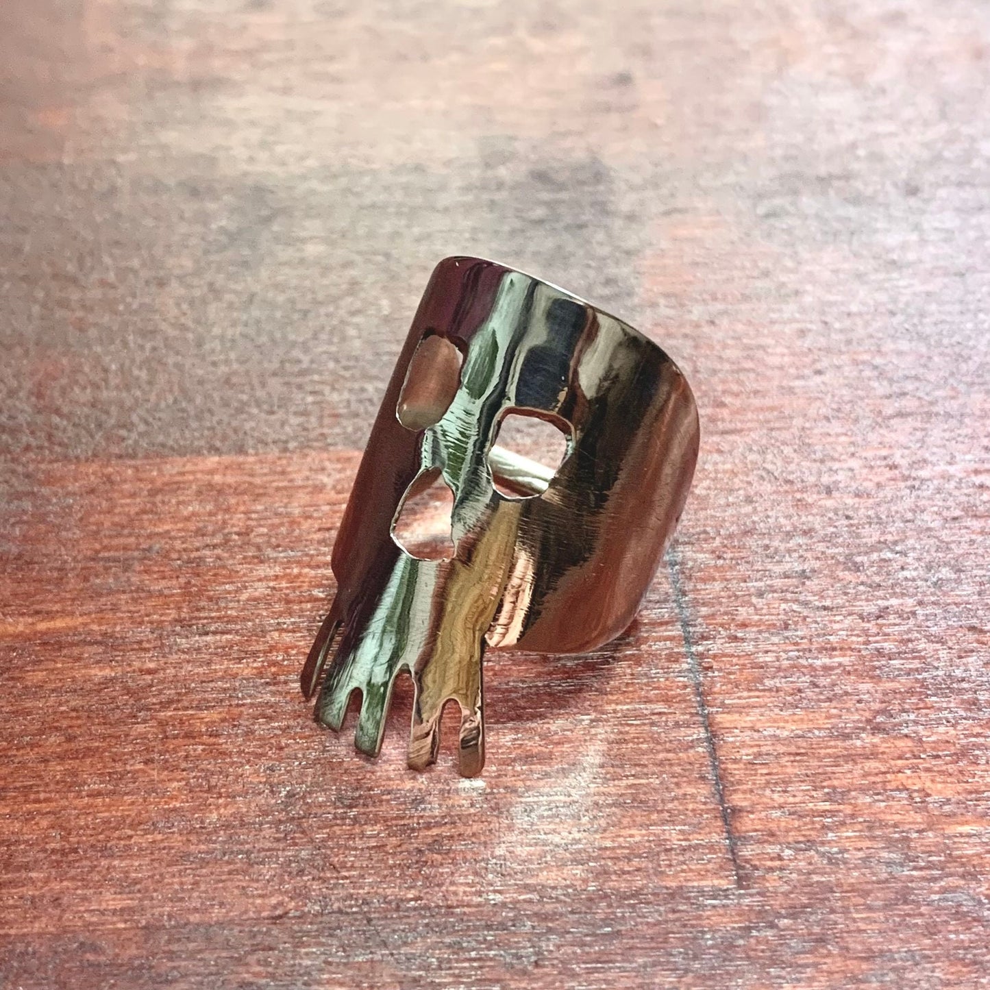 Anello Teschio Cucchiaio Argento 800