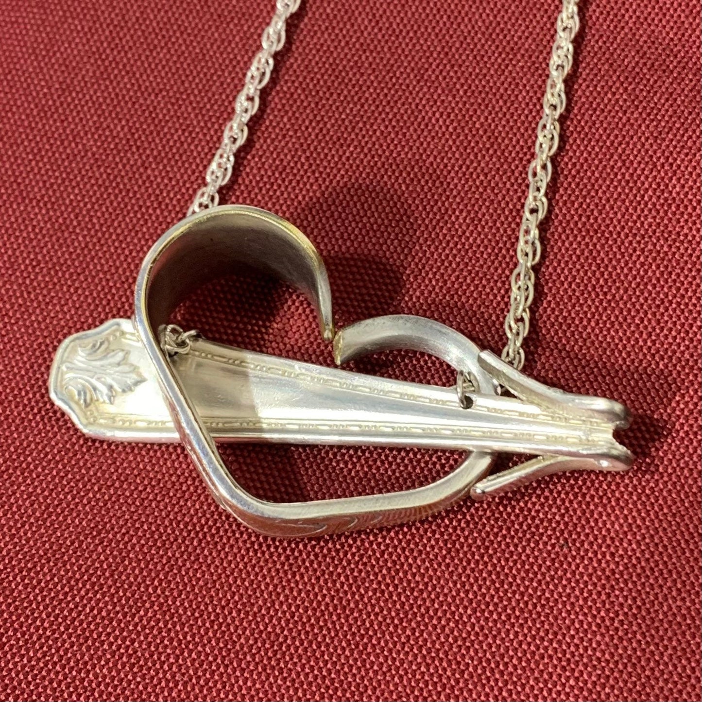 Collana Cuore Cupido posate silverplate