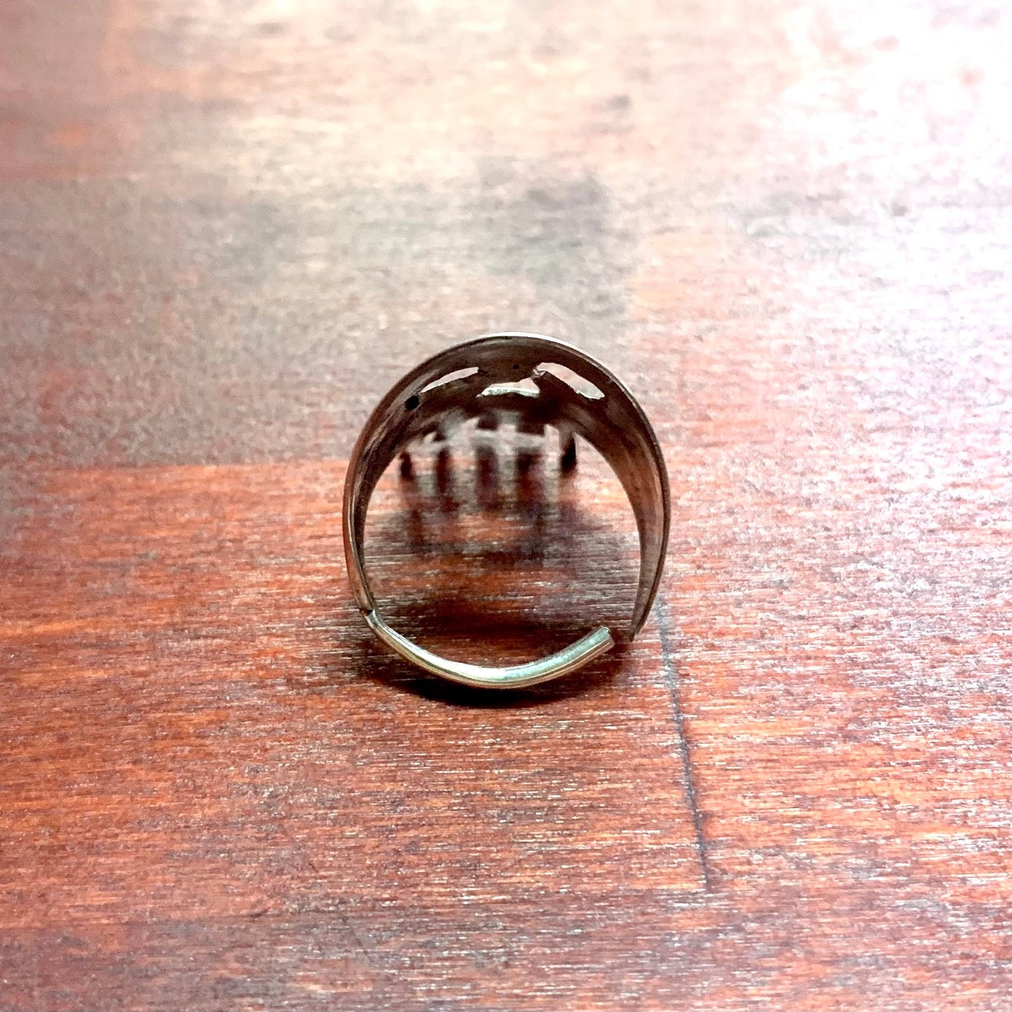 Anello Teschio Cucchiaio Argento 800