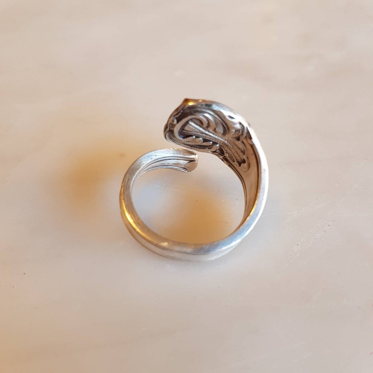 Anello Cucchiaio Argento manico gioielli posate