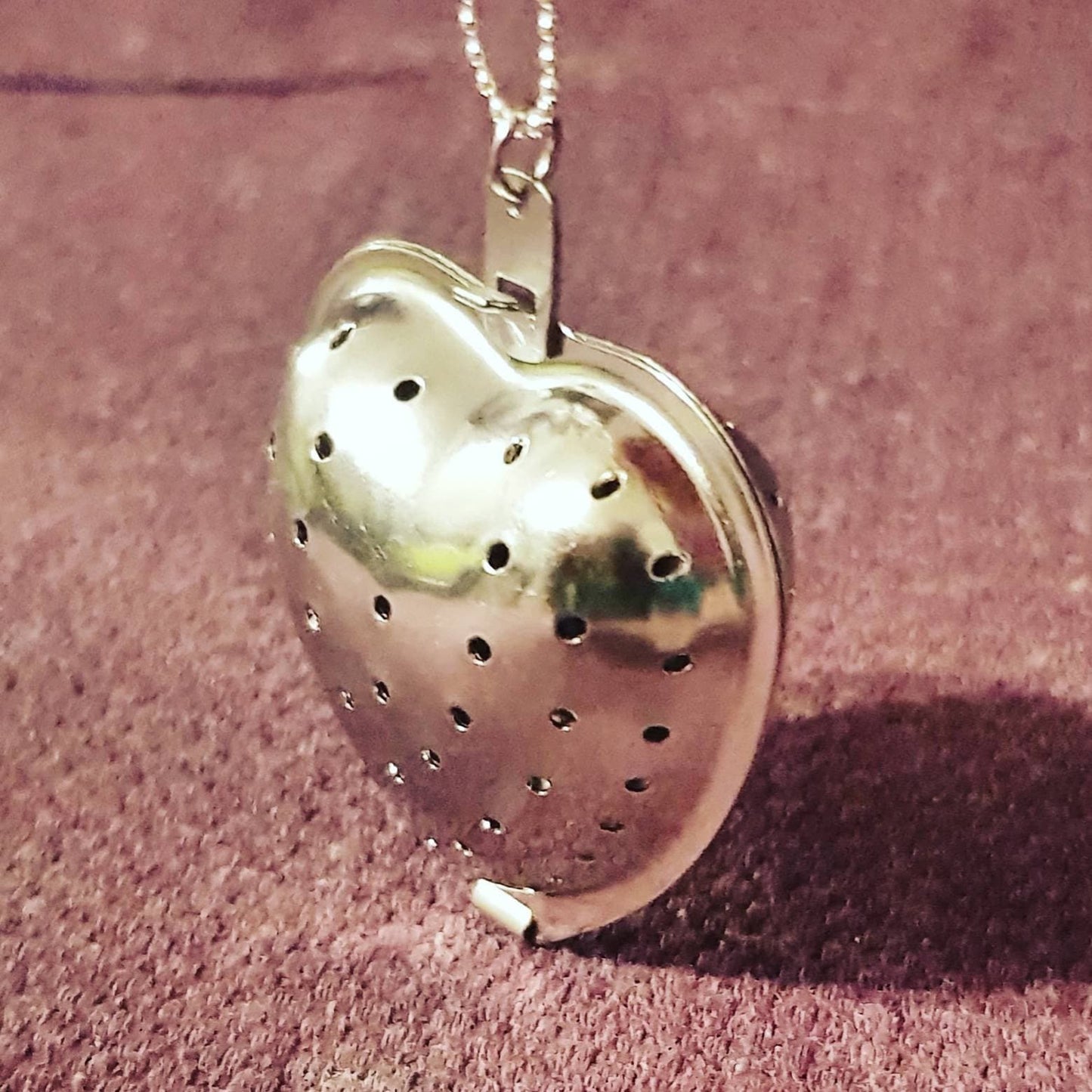 Collana Cuore profumatore gioielli posate