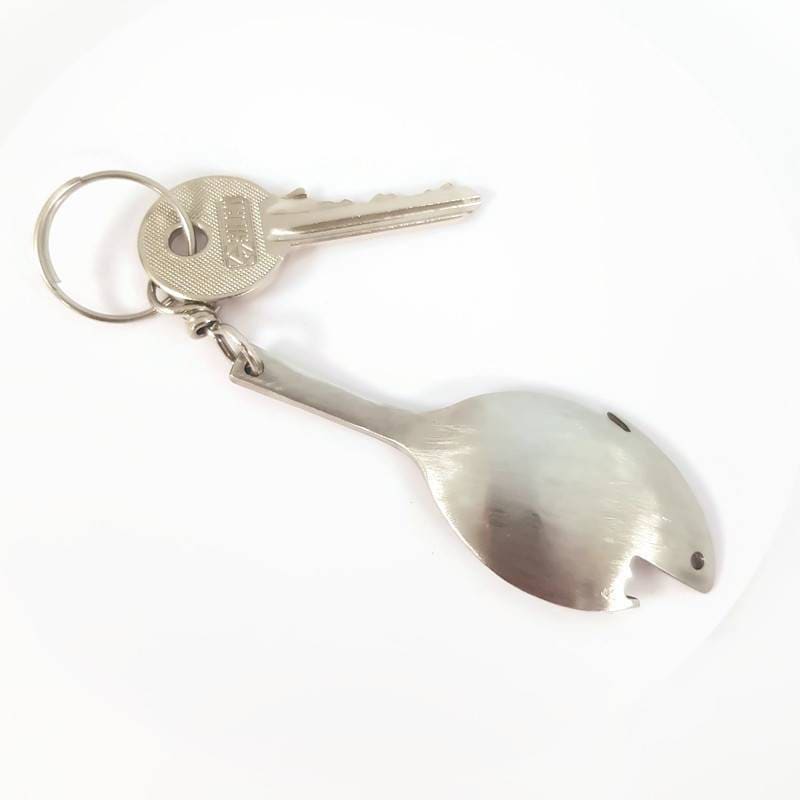 Collana Portachiavi cucchiaio squalo apribottiglie gioielli posate