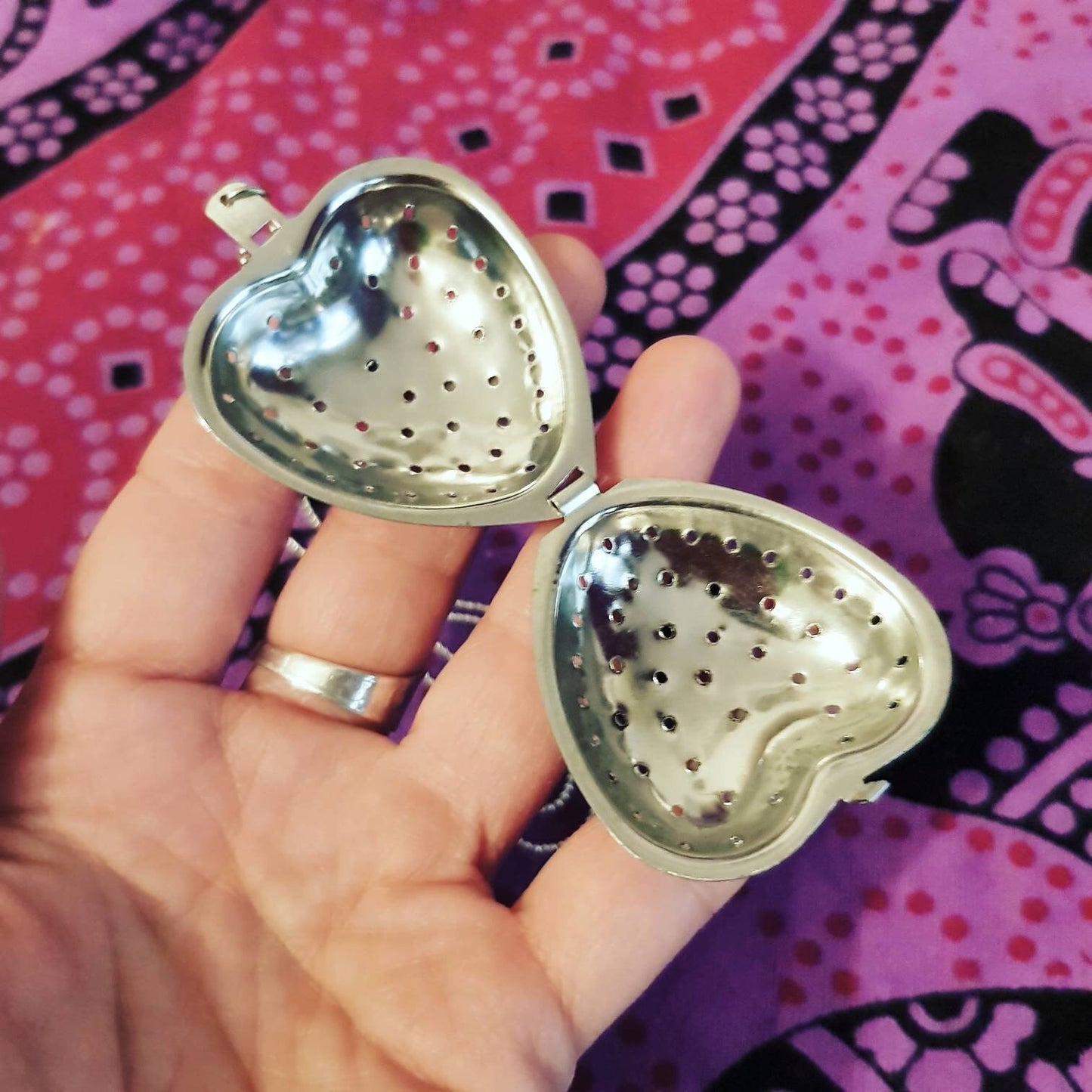 Collana Cuore profumatore gioielli posate
