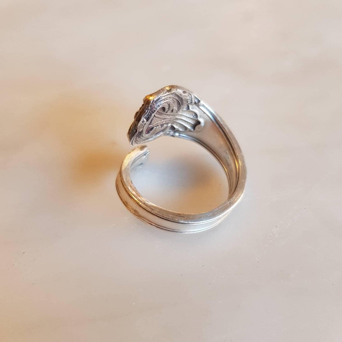 Anello Cucchiaio Argento manico gioielli posate