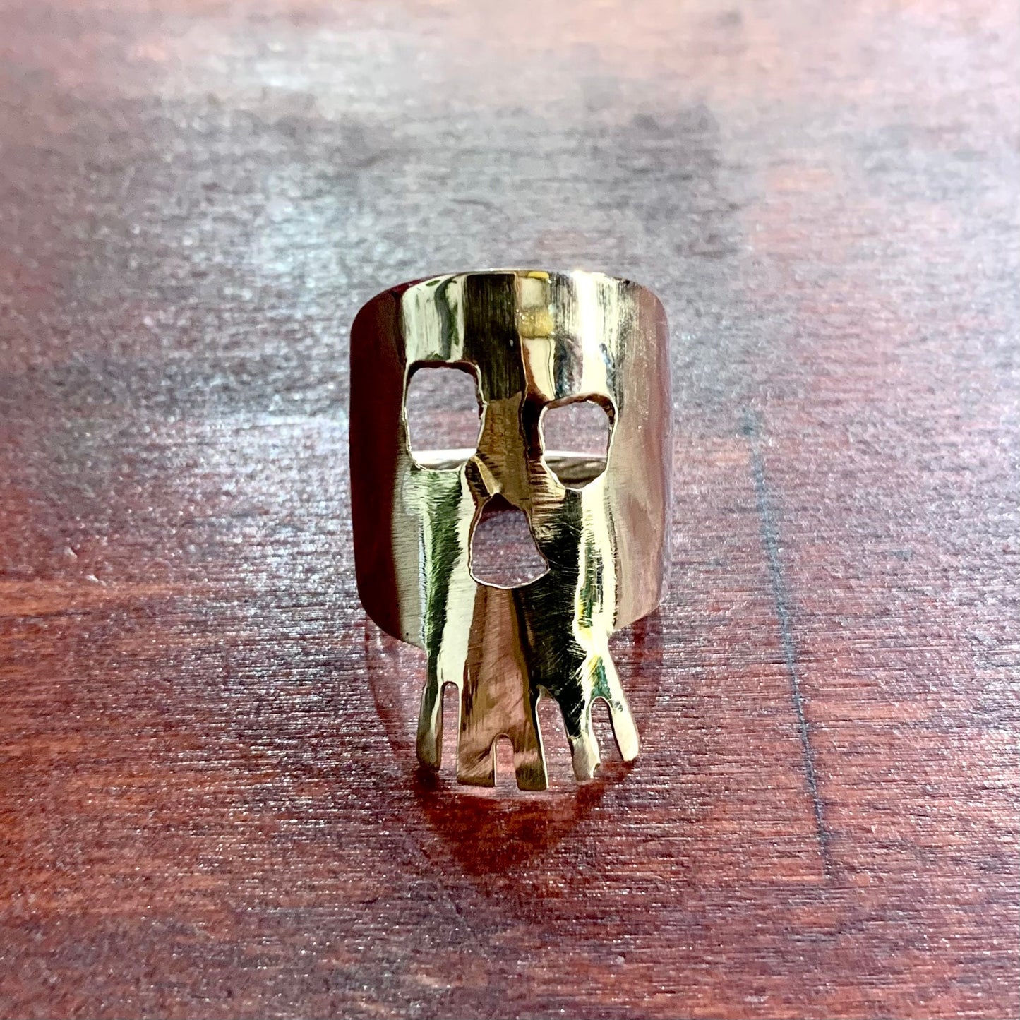 Anello Teschio Cucchiaio Argento 800