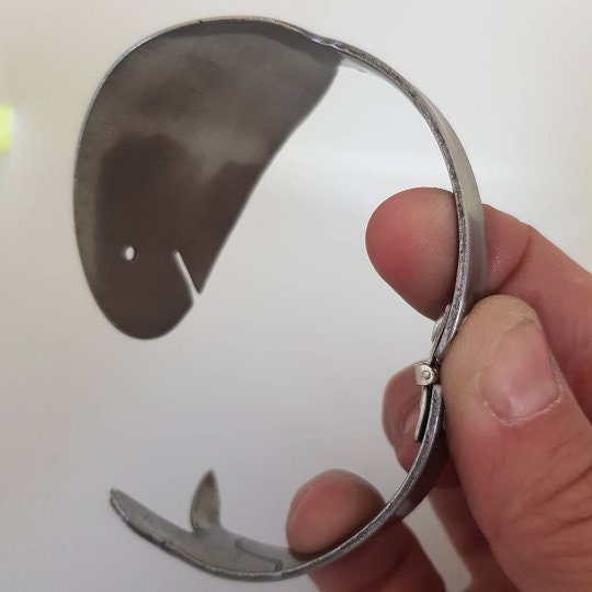 Bracciale Pesce apertura a molla cucchiaio gioielli posate