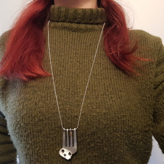 Collana Forchetta Bradipo gioielli posate