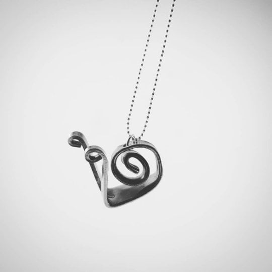 Collana Forchetta Lumaca Chiocciola gioielli posate