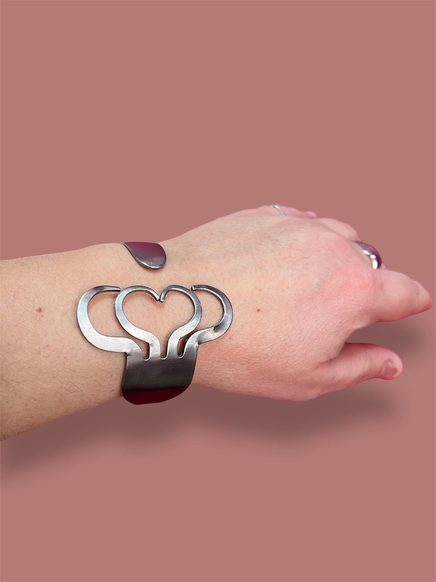 Bracciale Forchetta Cuore Acciao