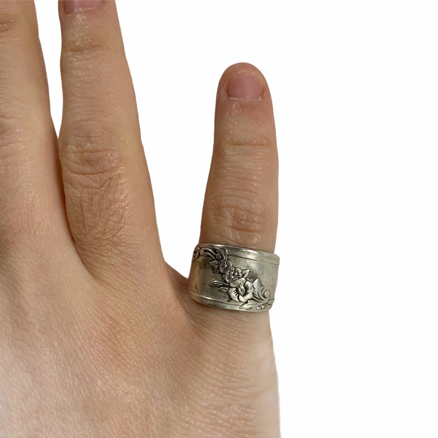 Anello mignolo forchetta Sheffield Inglese manico gioielli posata