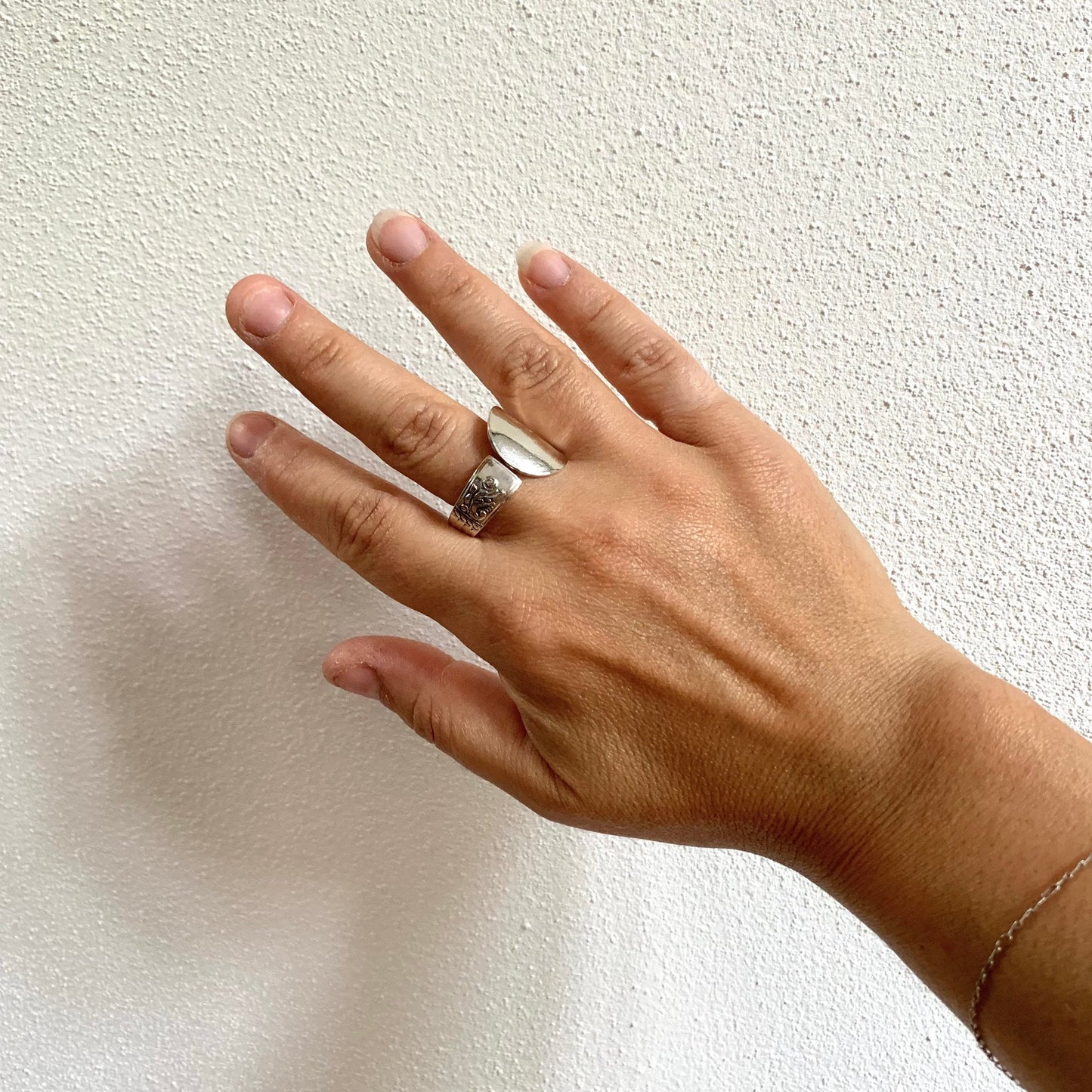 Anello Cucchiaio posate argento