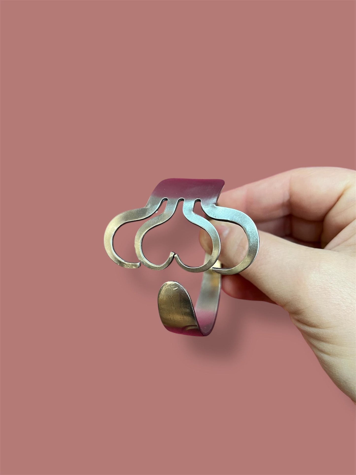 Bracciale Forchetta Cuore Acciao