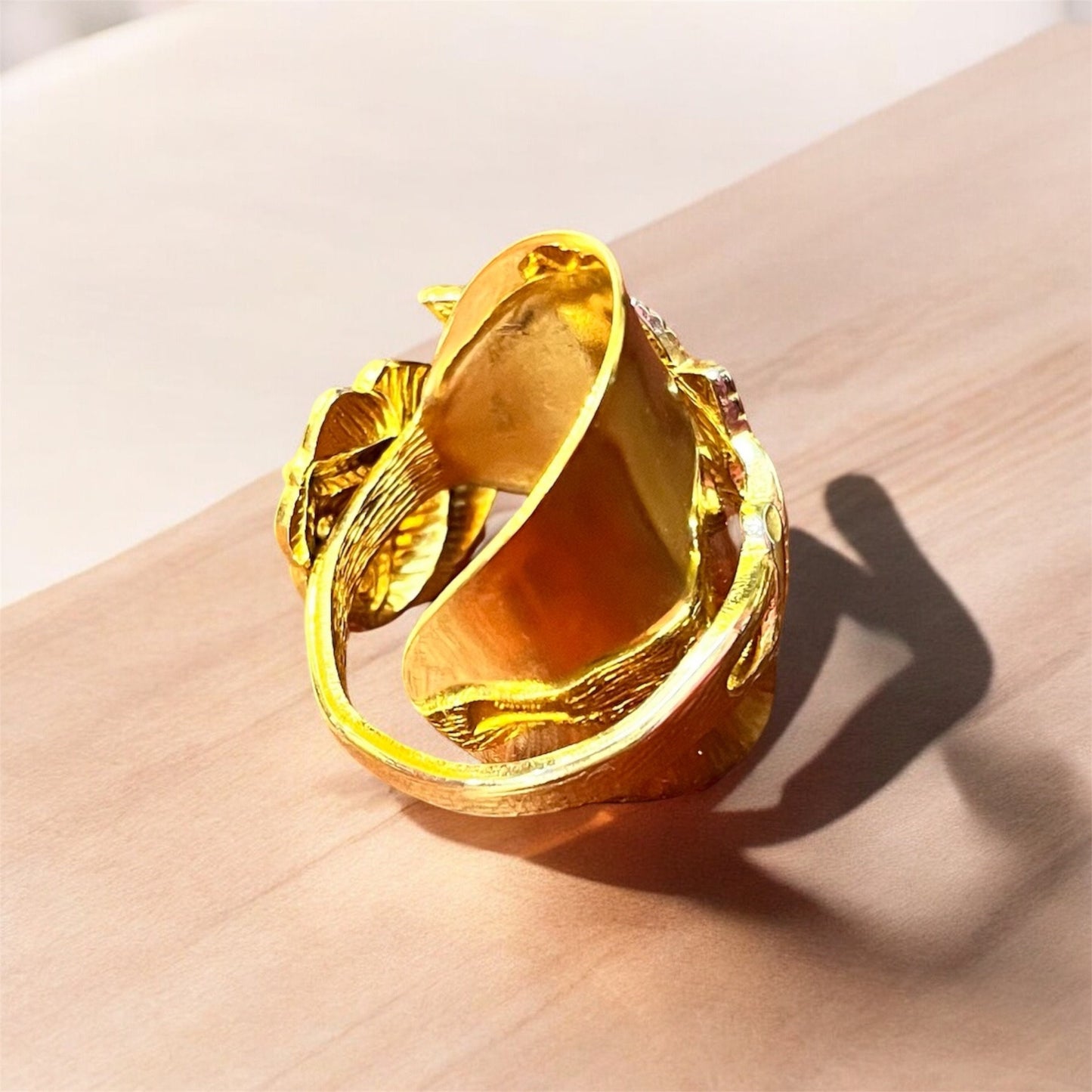 Anello Cucchiaio Placcato Oro 24 Carati